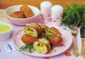 Рыбные зразы с картофельным соусом