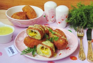 Рыбные зразы с картофельным соусом