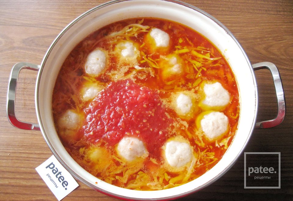 Борщ с фрикадельками - Шаг 16