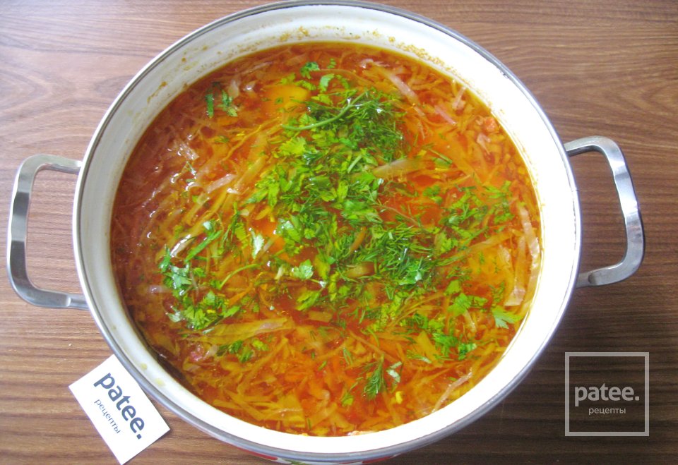 Борщ с фрикадельками - Шаг 19