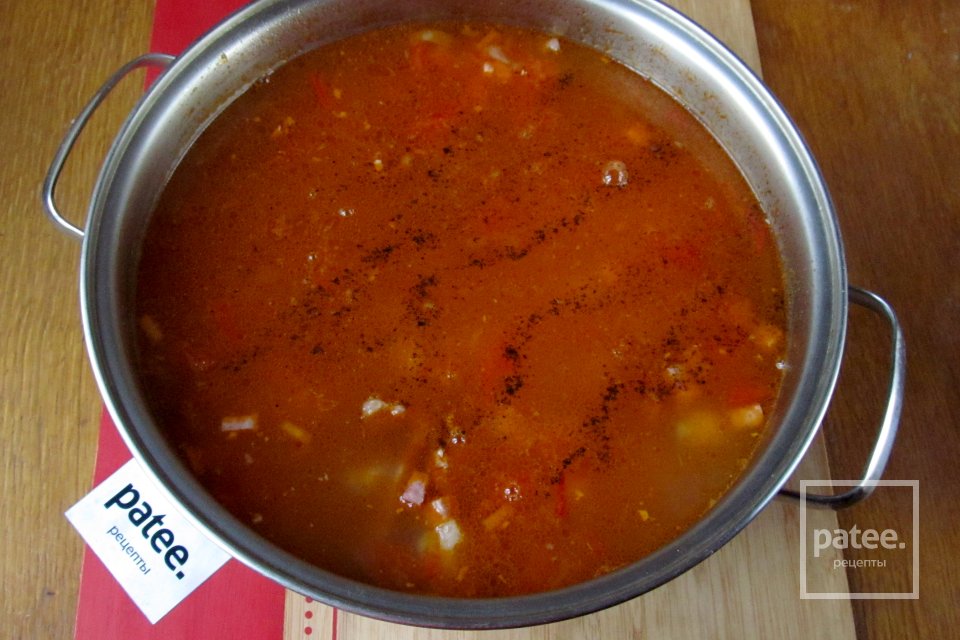 Солянка с копчёностями, свежими помидорами и каперсами - Шаг 19