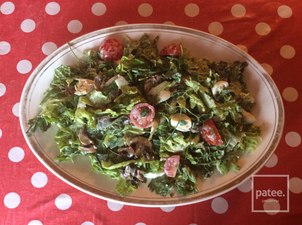 Салат из шампиньонов - Шаг 6