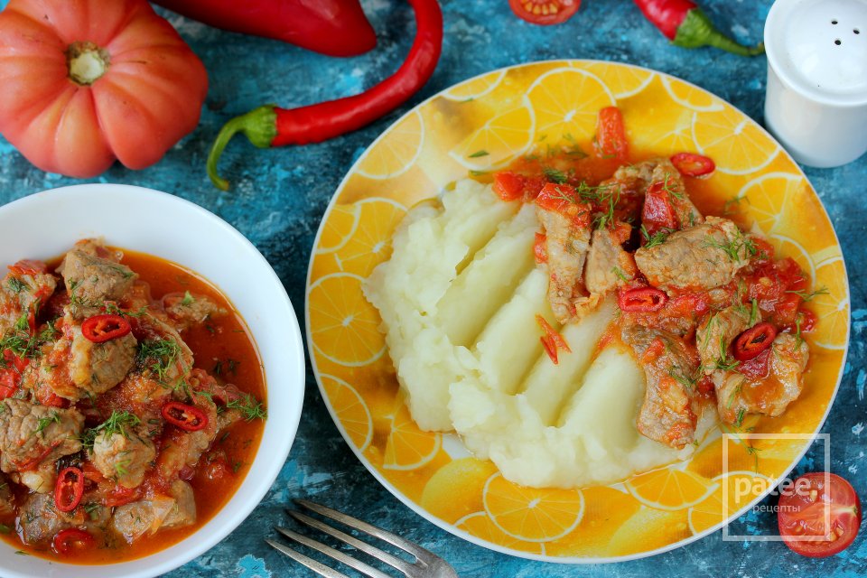 Свинина с перцем и помидорами - Шаг 18