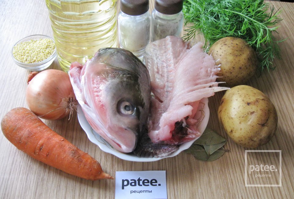 Рыбный суп из головы и хребта толстолобика - Шаг 1