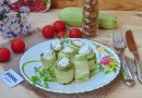 Рулетики из кабачков с творогом
