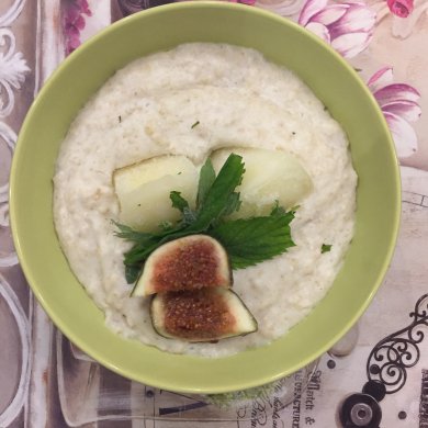 Овсяная каша с рикоттой и дыней. Правильный завтрак. - Шаг 3