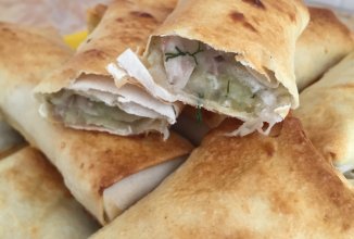 Быстрые пирожки с картошкой и курицей