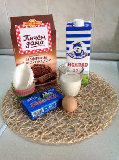 Маффинв с шоколадом - Шаг 1