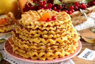 Вафли с тыквой и рисом