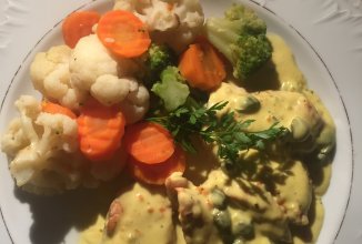 Белый соус с каперсами