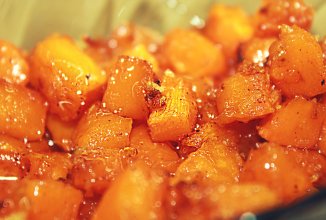 Тыква в лимонной карамели