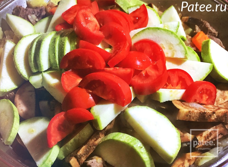 Рагу из говядины с кабачком и баклажанами - Шаг 4