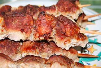 Шашлык из баранины маринованной в тане