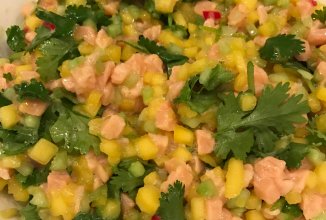 Севиче из лосося и манго