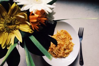 Паста с пармезаном и тыквенным пюре 🎃