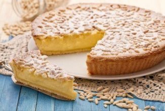 Итальянский бабушкин пирог с заварным кремом.