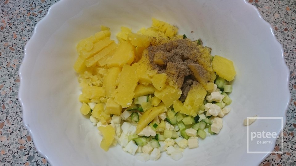 Шпротный салат - Шаг 2