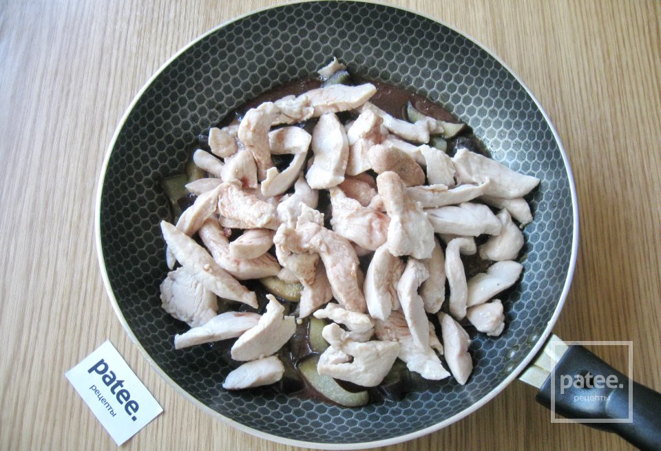 Куриная грудка с баклажанами по-китайски - Шаг 14