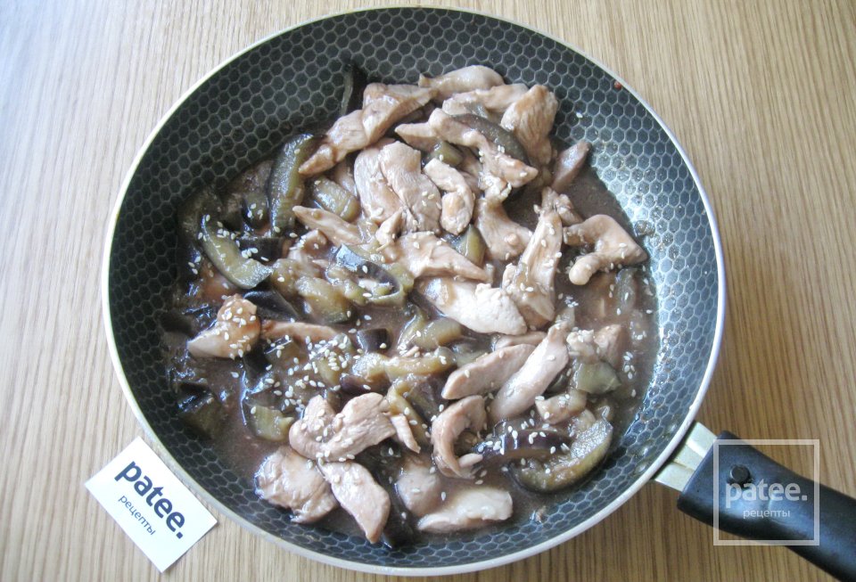 Куриная грудка с баклажанами по-китайски - Шаг 15