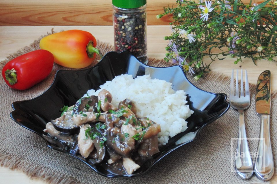 Куриная грудка с баклажанами по-китайски - Шаг 17