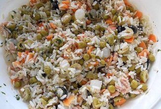 Рисовый салат.