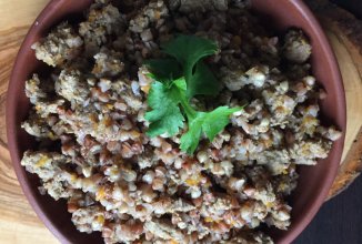 Каша гречневая богатырская. Греча с фаршем