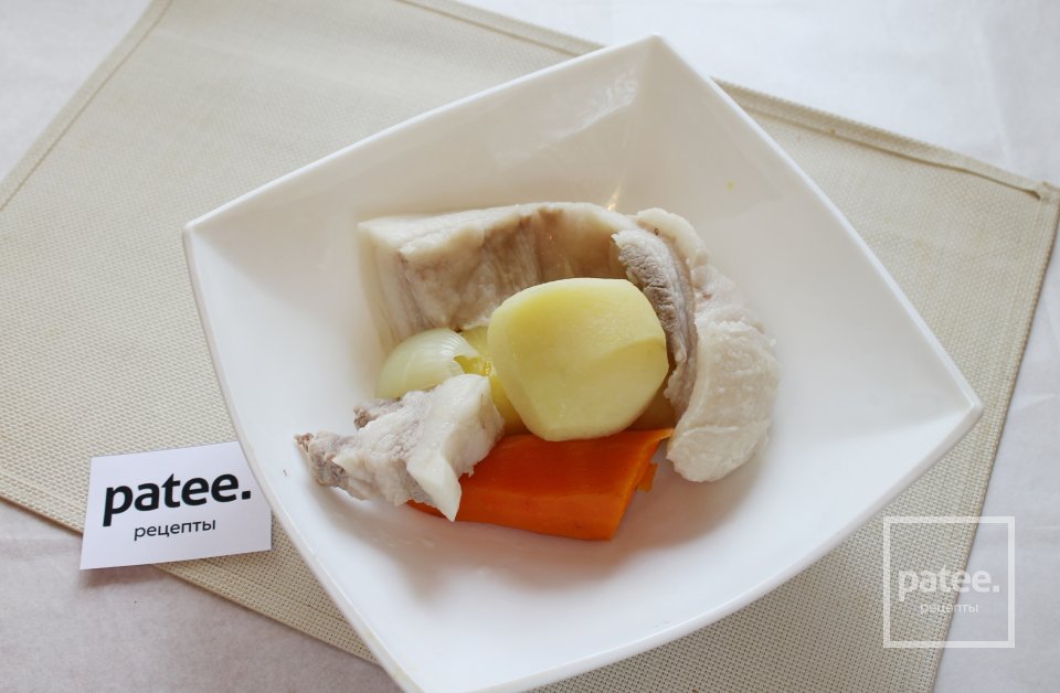 Паштет печеночный с овощами и свиной грудинкой - Шаг 7