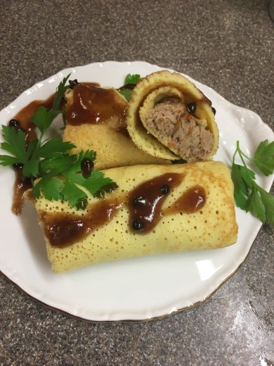 Чудо-блинчики с утиным мясом - Шаг 11