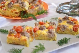 Картофельная запеканка с мясными шариками