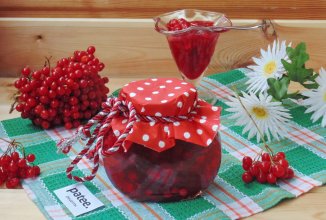 Калина с сахаром на зиму