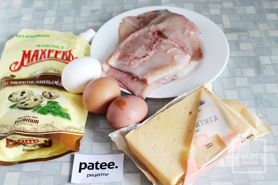 Блинчики заварные с кальмарами и сыром - Шаг 11