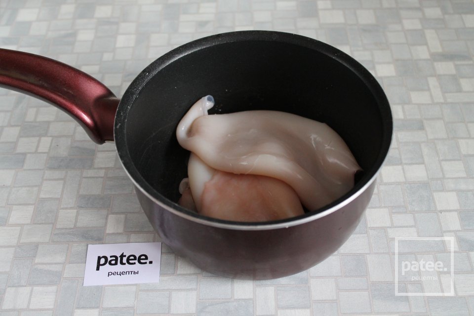 Блинчики заварные с кальмарами и сыром - Шаг 12