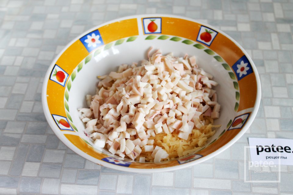 Блинчики заварные с кальмарами и сыром - Шаг 18