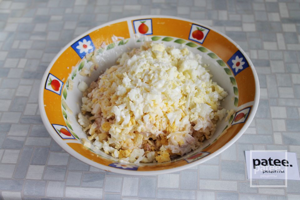 Блинчики заварные с кальмарами и сыром - Шаг 19