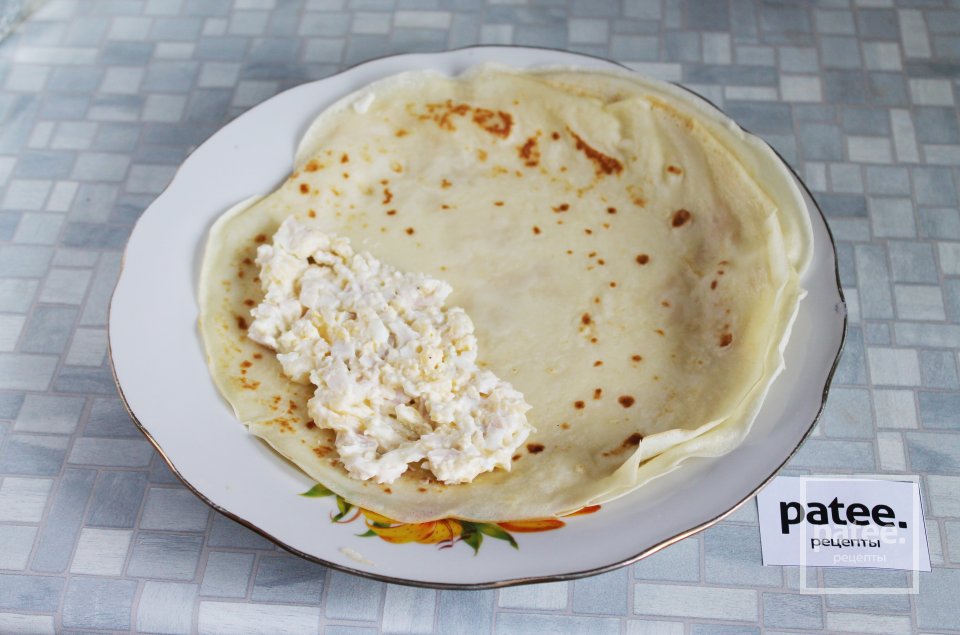 Блинчики заварные с кальмарами и сыром - Шаг 23