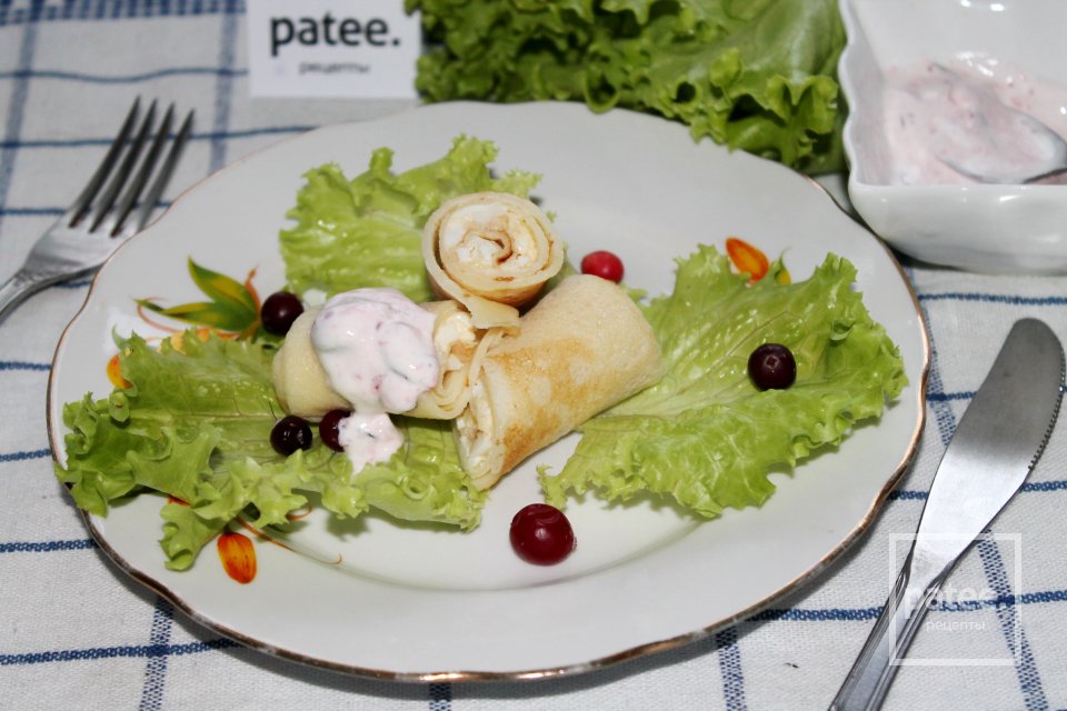 Блинчики заварные с кальмарами и сыром - Шаг 25