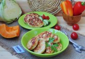 Куриные котлеты с тыквой и капустой