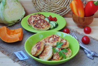 Куриные котлеты с тыквой и капустой