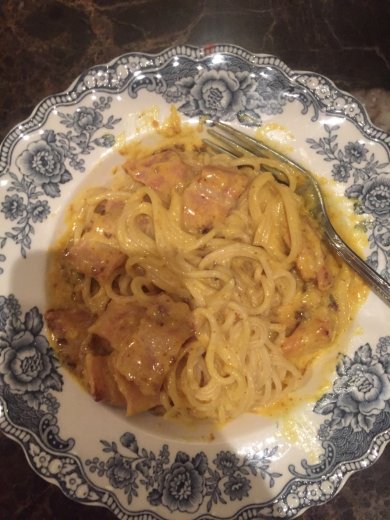 Паста с ветчиной - Шаг 1