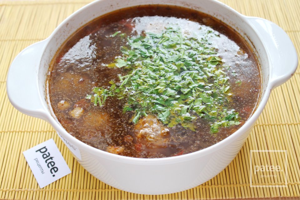 Суп с чечевицей и мясными фрикадельками - Шаг 18