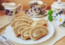 Сдобный рулет "Кофе с молоком"