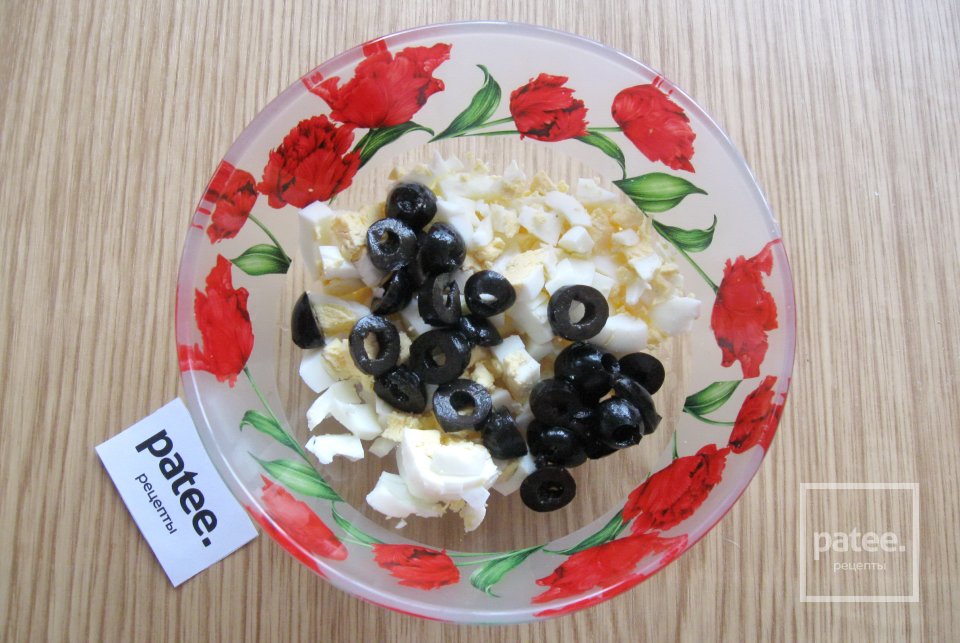 Салат с зеленой фасолью и грибами - Шаг 3