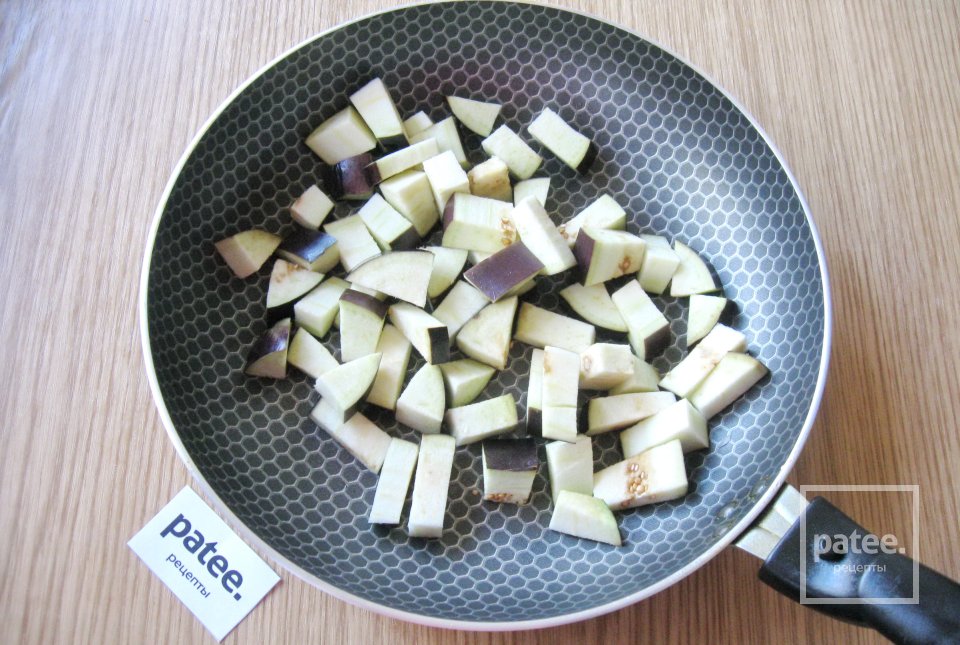 Паста с баклажаном и грибами - Шаг 7