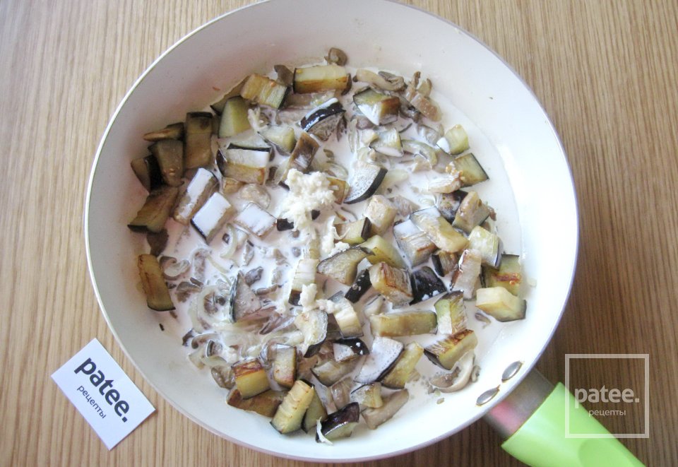 Паста с баклажаном и грибами - Шаг 12