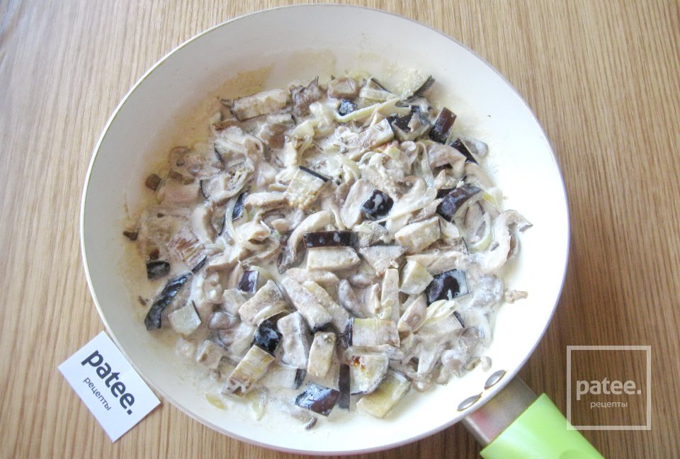 Паста с баклажаном и грибами - Шаг 13