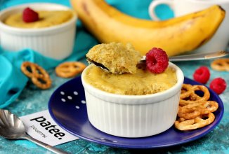 Банановый пудинг в микроволновке