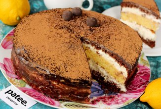 Торт с манкой и лимоном