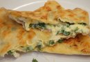 Лаваш с зеленью и сыром