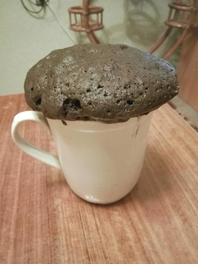 Кекс в кружке со шляпкой :)