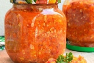 Кабачковая аджика на зиму.